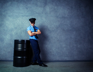 striptease dancer  policeman
