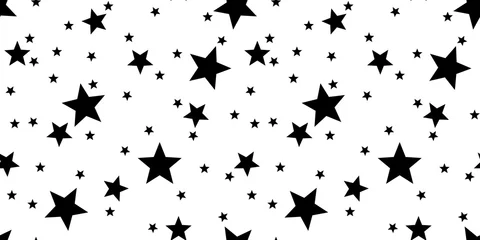 Gordijnen ster vector naadloze patroon geïsoleerd herhalen achtergrond wallpaper © CNuisin