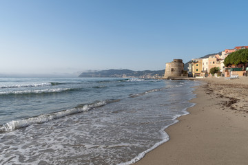 Italian Riviera. Seafront at the resort of Alassio