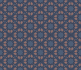 Seamless pattern decorative symmetries, ornament pattern vector