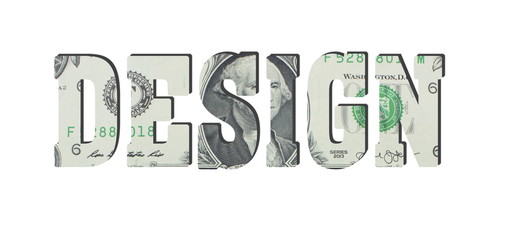 Design. American dollar banknotes. Money texture. Isolated on white background