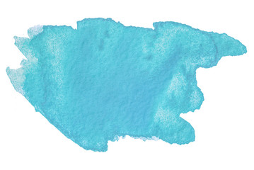 watercolor texture. The stain of the paint is blue.