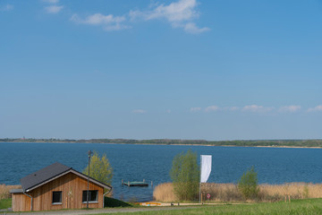 The Gr&ouml;bener See lake in Muldestausee / Saxony-Anhalt