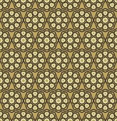 Seamless pattern decorative symmetries, ornament pattern vector