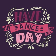 Hand lettering vintage quote for your design 