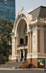 Fototapeta premium Saigon Opera House - Municipal theatre in Ho Chi Minh. Vietnam