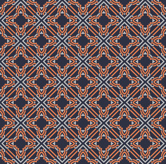 Seamless pattern decorative symmetries, ornament pattern vector