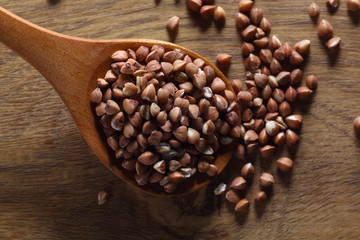 buckwheat in spoon