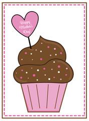 Happy Mothers Day Cupcake