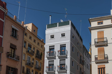Valencia Wohnhäuser Altstadt