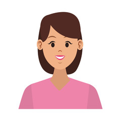 Young woman cartoon vector illustration graphic design