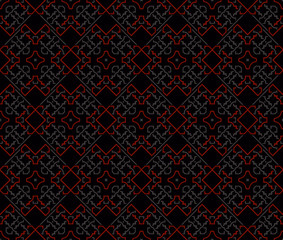 Seamless pattern decorative symmetries, ornament pattern vector