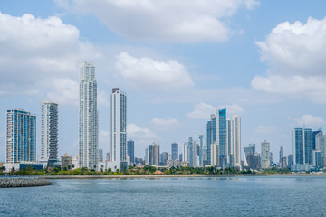Fototapeta na wymiar Skyscraper buildings - Panama City skyline