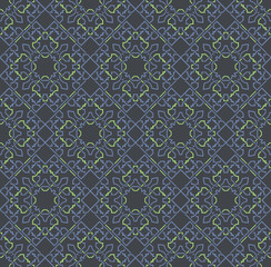 Seamless pattern decorative symmetries, ornament pattern vector