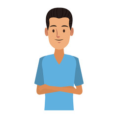 Dentist male cartoon vector illustration graphic design