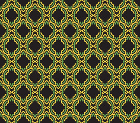 Seamless pattern decorative symmetries, ornament pattern vector