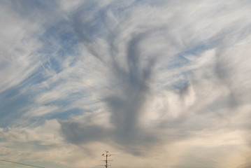 beautiful clouds high above us