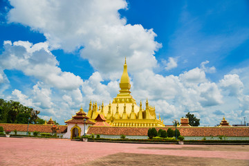 Naklejka premium Vientiane Buddha Tempe Laos 