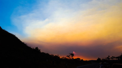 Obraz premium Colorfull sunset