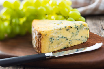 Tasty blue cheese.