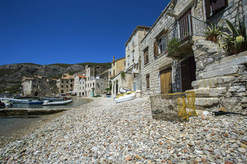 Komiza - little place on Vis island, Croatia