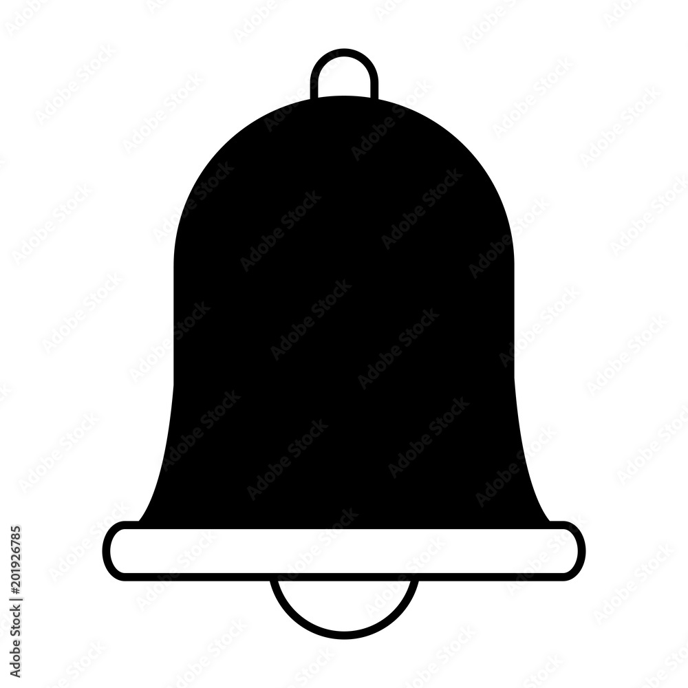 Canvas Prints Bell isolated symbol vector illustration graphic design