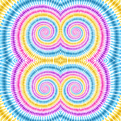 Boho tie dye background. Shibori. Hippie style. Batik. Ikat texture. Fashion background. Watercolor effect vector. Hippie rainbow ornament. Colorful abstract. Ethnic design.