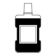 Mouthwas dental hygiene vector illustration graphic design
