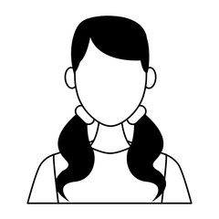 Obraz premium Young woman cartoon vector illustration graphic design