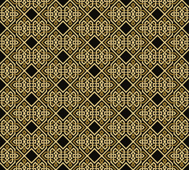 Seamless pattern decorative symmetries, ornament pattern vector illustration