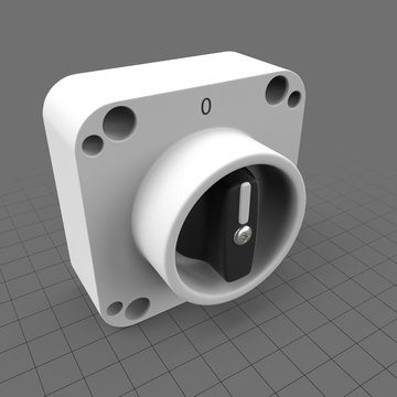 Round power knob