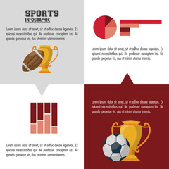 Sports infographic colorful design vector illustration graphic design