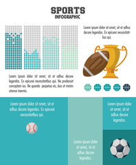 Sports infographic colorful design vector illustration graphic design