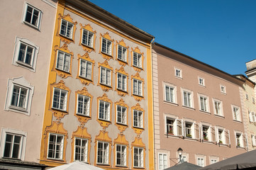 Fototapeta na wymiar Salzburg, fremdenverkehr, Sommer, Altstadt