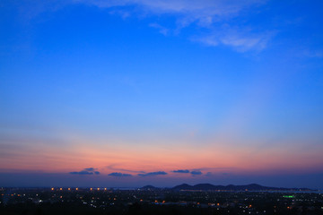 Obraz premium Beautiful sky on twilight time