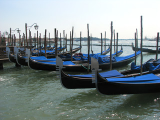 Venetian gondolas - Venice - Italy