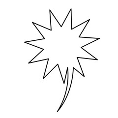 pop art burst expression icon over white background, vector illustration