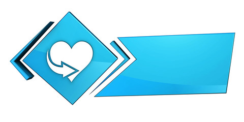 Niebieski baner 3D © vempireart