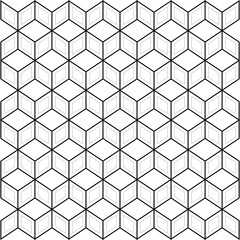 Seamless black and white blockchain technology pattern.Vector busines pattern with blocks.