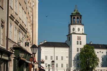 Naklejka premium Salzburg, Altstadt, fremdenverkehr, sommer, historisch