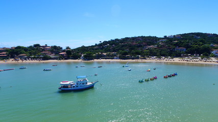 Fototapeta na wymiar Buzios - RJ - Praia da Ferradura