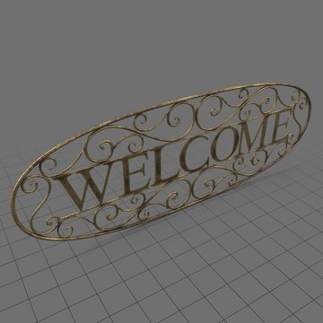 Welcome sign 5