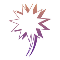 pop art burst expression icon over white background, colorful design. vector illustration