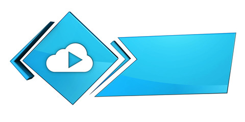 Niebieski baner 3D © vempireart