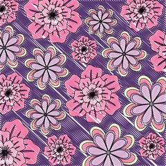 Fotobehang colorful background of floral design. vector illustration © djvstock