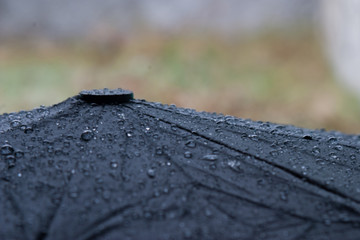 Sombrilla con lluvia