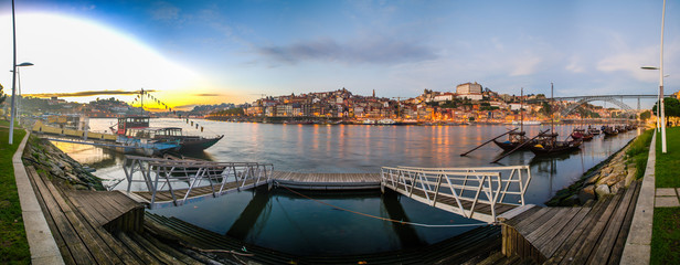 Oporto Ribeira panoramic