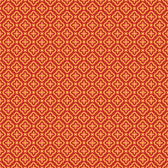 Ancient Geometric pattern in repeat. Fabric print. Seamless background, mosaic ornament, ethnic style.