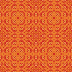 Fototapeta premium Ancient Geometric pattern in repeat. Fabric print. Seamless background, mosaic ornament, ethnic style.