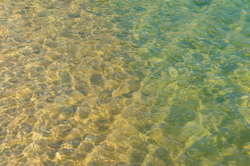 Nature texture of clear transparent water
